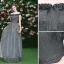 Glitzernden Grau Abendkleider 2019 A Linie Off Shoulder Pailletten Ärmellos Rückenfreies Lange Festliche Kleider