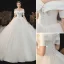 Élégant Rougissant Rose Robe De Bal 2018 Princesse Perlage Paillettes Cristal Perle V-Cou Dos Nu Sans Manches Longue Robe De Ceremonie