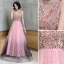 Fashion Candy Pink Evening Dresses  2020 A-Line / Princess Star Sequins V-Neck Sleeveless Backless Floor-Length / Long Formal Dresses