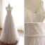 Luxe Beige Robe De Soirée 2020 Princesse Bretelles Spaghetti Perlage En Dentelle Fleur Paillettes Sans Manches Dos Nu Noeud Longue Robe De Ceremonie