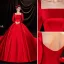Elegant Champagne Wedding Dresses 2018 Ball Gown Lace Appliques Beading Scoop Neck Backless 3/4 Sleeve Royal Train Wedding
