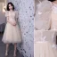 Chic / Belle Bordeaux Robe De Bal 2018 Princesse Cristal Faux Diamant Daim V-Cou Dos Nu Sans Manches Longue Robe De Ceremonie