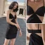 Sexy Noire Robe De Fete 2021 Bretelles Spaghetti Sans Manches Courte Dos Nu Cocktail Soirée Robe De Ceremonie