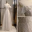 Sparkly Silver Grey Glitter Evening Dresses  2020 A-Line / Princess Scoop Neck Sequins Short Sleeve Floor-Length / Long Formal Dresses