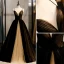 Modest / Simple Black Prom Dresses 2020 Ball Gown Spaghetti Straps Sleeveless Backless Floor-Length / Long Formal Dresses