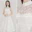 Abordable Ivoire de retour Robe De Graduation 2020 Princesse Col Haut Étoile En Dentelle Sans Manches Thé Longueur Robe De Ceremonie