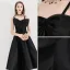 Simple Noire de retour Robe De Graduation 2020 Princesse Bretelles Spaghetti Noeud Sans Manches Dos Nu Thé Longueur Robe De Ceremonie