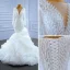 Elegant Champagne Wedding Dresses 2018 Ball Gown Lace Appliques Spaghetti Straps Backless Cathedral Train Short Sleeve Wedding