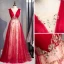 Chic Bordeaux Glitter Robe De Bal 2020 Princesse Encolure Dégagée Perlage Perle En Dentelle Fleur Sans Manches Dos Nu Longue Robe De Ceremonie