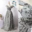 Luxury / Gorgeous Charming Grey Evening Dresses  2020 A-Line / Princess V-Neck Handmade  Beading Crystal Rhinestone Lace Flower Sleeveless Backless Floor-Length / Long Formal Dresses