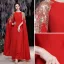 Chic / Belle Rouge Paillettes manteau Robe De Bal Robe De Soirée 2021 Princesse Encolure Dégagée Sans Manches Longue Robe De Ceremonie