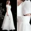 Chic / Beautiful Ivory Satin Prom Dresses 2021 A-Line / Princess Square Neckline Short Sleeve Backless Floor-Length / Long Prom Formal Dresses