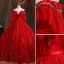 Charmant Bordeaux Paillettes Robe De Bal 2021 Robe Boule Bustier Manches Courtes Dos Nu Perlage Ceinture Longue Promo Robe De Ceremonie