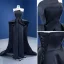Inhabituel Noire Soirée Combinaison 2021 Bustier Sans Manches Dos Nu Volants en Cascade Train De Balayage Robe De Soirée