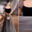 Elegante Marineblau Ballkleider 2021 A Linie Eckiger Ausschnitt Geschwollenes Kurze Ärmel Rückenfreies Lange Ball Festliche Kleider