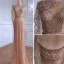 Luxury / Gorgeous Gold Handmade  Beading Rhinestone Evening Dresses 2021 Trumpet / Mermaid V-Neck Sleeveless Backless Floor-Length / Long Evening Party Formal Dresses