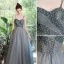 Élégant Océan Bleu Robe De Bal 2021 Princesse Bretelles Spaghetti Perlage Perle Paillettes Sans Manches Dos Nu Longue Robe De Ceremonie