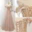 Charmant Rougissant Rose Perlage Paillettes En Dentelle Fleur Robe De Bal 2022 Princesse De l'épaule Manches Courtes Dos Nu Longue Robe De Ceremonie
