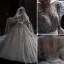 Luxury / Gorgeous Glitter Sequins Beading Pearl Lace Flower Ivory Wedding Dresses 2022 Ball Gown Scoop Neck Puffy Short Sleeve Sash Satin Bow Royal Train Wedding