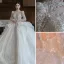 High-end White Cascading Ruffles Beading Pearl Rhinestone Sequins Wedding Dresses 2022 Ball Gown Scoop Neck Long Sleeve Backless Royal Train Wedding