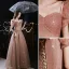 Charmant Rose Bonbon Glitter Faux Diamant Robe De Bal 2022 Princesse De l'épaule Manches Courtes Dos Nu Longue Robe De Ceremonie