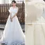 Chic / Belle Blanche Robe De Bal 2022 Princesse Bustier Noeud Sans Manches Dos Nu Longue Robe De Ceremonie