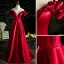 Elegant Burgundy Satin Prom Dresses 2021 A-Line / Princess Off-The-Shoulder Sleeveless Backless Floor-Length / Long Formal Dresses