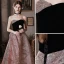 Charmant Rosa Satin Ballkleider 2022 A Linie Bandeau Glanz Pailletten Ärmellos Rückenfreies Lange Festliche Kleider