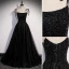 Chic / Beautiful Black Prom Dresses 2022 A-Line / Princess Spaghetti Straps Beading Sleeveless Backless Floor-Length / Long Formal Dresses