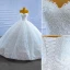 High End Weiß Spitze Blumen Brautkleider / Hochzeitskleider 2022 Ballkleid Bandeau Ärmellos Rückenfreies Kapelle-Schleppe Hochzeit
