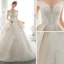 Luxury / Gorgeous Champagne Wedding Dresses 2020 A-Line / Princess Off-The-Shoulder Beading Rhinestone Sequins Lace Flower Sleeveless Backless Royal Train