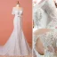 Élégant Multi-Couleurs Plage Robe De Mariée 2018 Princesse Appliques Encolure Dégagée Dos Nu Sans Manches Fendue devant Train De Balayage Mariage