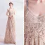 Fashion Gold Evening Dresses  2020 A-Line / Princess Spaghetti Straps Sequins Tassel Sleeveless Backless Floor-Length / Long Formal Dresses