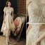 Scintillantes Doré Asymétrique Robe De Cocktail 2020 Princesse De l'épaule Perle Paillettes Appliques Manches Courtes Dos Nu Robe De Ceremonie