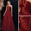 Chic / Belle Bordeaux Robe De Bal 2020 Princesse Bustier Sans Manches Dos Nu Longue Robe De Ceremonie