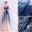 Schöne Marineblau Abendkleider 2020 A Linie Bandeau Perlenstickerei Pailletten Spitze Blumen Ärmellos Rückenfreies Lange Festliche Kleider