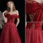 Elegant Vannmelon Quinceañera Ballkjoler 2018 Ballkjole Printing Kjæreste Ryggløse Korte Ermer Lange Formelle Kjoler