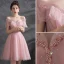 Chic / Beautiful Candy Pink Prom Dresses 2018 Ball Gown Appliques Pearl Strapless Backless Sleeveless Floor-Length / Long Formal Dresses