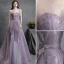 Chic / Beautiful Burgundy Evening Dresses  2018 Empire Lace Flower Suede Scoop Neck Backless Sleeveless Floor-Length / Long Formal Dresses