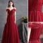 Chic / Beautiful Grey Evening Dresses  2018 A-Line / Princess Lace Flower Sash Scoop Neck Backless 3/4 Sleeve Floor-Length / Long Formal Dresses