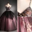 Elegant Black Red Prom Dresses 2021 Ball Gown Spaghetti Straps Beading Pearl Sequins Lace Flower Sleeveless Backless Floor-Length / Long Formal Dresses