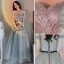 Chic / Beautiful Candy Pink Prom Dresses 2018 A-Line / Princess Appliques Pearl Off-The-Shoulder Backless Sleeveless Floor-Length / Long Formal Dresses