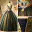 Chic / Beautiful Grey Homecoming Graduation Dresses 2018 A-Line / Princess Rhinestone Sash Scoop Neck Short Sleeve Tea-length Formal Dresses