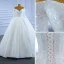 Luxus / Herrlich Ivory / Creme Brautkleider / Hochzeitskleider 2021 Ballkleid Quaste Perle Off Shoulder Perlenstickerei Pailletten Lange Ärmel Rückenfreies Hof-Schleppe Hochzeit