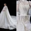 Élégant Bleu Robe De Soirée 2018 Princesse Appliques Noeud Bretelles Spaghetti Dos Nu Sans Manches Train De Balayage Robe De Ceremonie