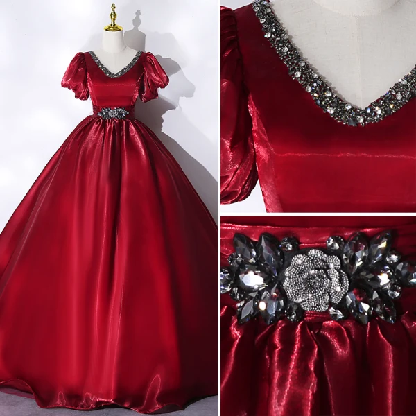Fine Sukkertøyrosa Ballkjoler 2018 Prinsesse Appliques Beading Krystall Kjæreste Ryggløse Uten Ermer Lange Formelle Kjoler