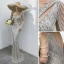 Sexy Noire Robe De Soirée 2018 Trompette / Sirène Transparentes Perlage Encolure Dégagée Sans Manches Longue Robe De Ceremonie