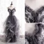 Fashion Grey Ruffle Prom Dresses 2021 A-Line / Princess Spaghetti Straps Beading Sequins Sleeveless Backless Floor-Length / Long Prom Formal Dresses