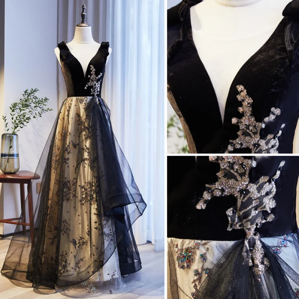 Elegant Champagne Wedding Dresses 2018 Ball Gown Lace Flower Pearl V-Neck Backless Cap Sleeves Chapel Train Wedding