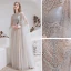 Charming High-end Grey Evening Dresses  2021 A-Line / Princess Scoop Neck Beading Rhinestone Sequins Sleeveless Floor-Length / Long Evening Party Formal Dresses